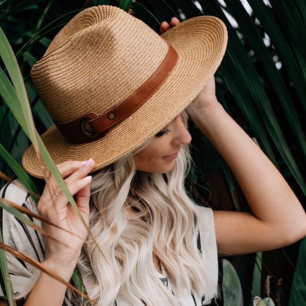 Vici Nicoya Light Brown/Tan Panama Hat NWT